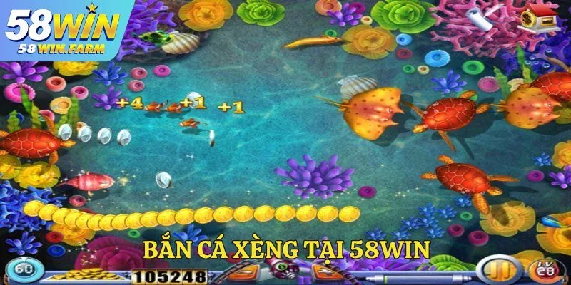 Bắn cá xèng đổi thưởng nhanh, chơi mượt tại 58Win